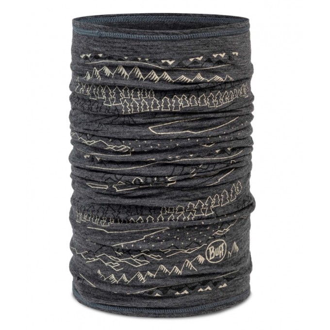 Бандана BUFF MERINO LIGHTWEIGHT PRINTS EIRIK GREY 136629.937.10.00