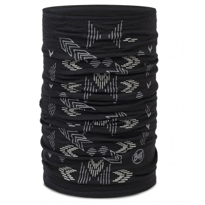 Бандана BUFF MERINO LIGHTWEIGHT PRINTS VANYR BLACK 136628.999.10.00