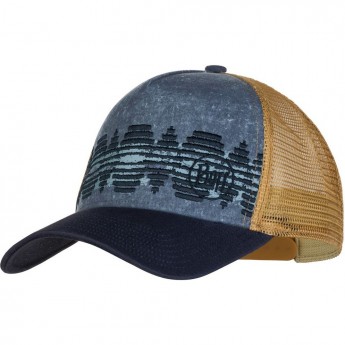 Кепка-бейсболка BUFF TRUCKER CAP TZOM STONE BLUE