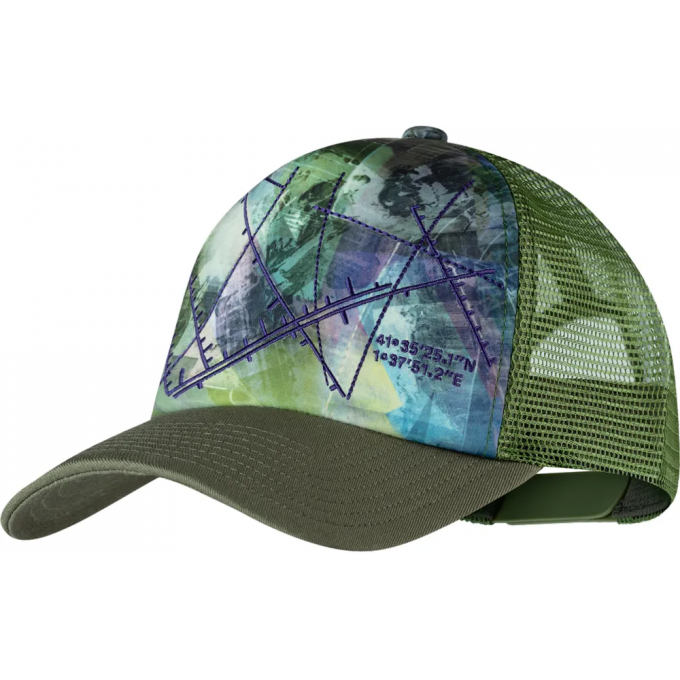 Кепка BUFF TRUCKER CAP CAMPAST GREEN 131401.845.30.00