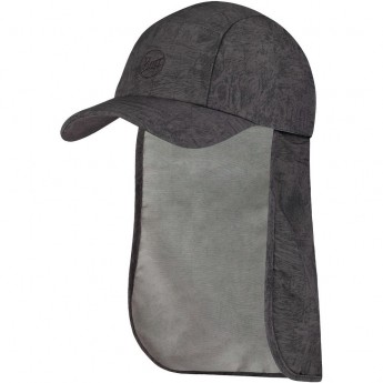 Кепка с защитой шеи от солнца BUFF BIMINI CAP ZINC DARK GREY