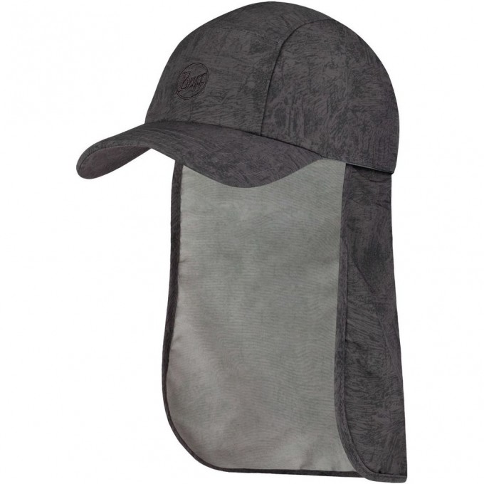 Кепка с защитой шеи от солнца BUFF BIMINI CAP ZINC DARK GREY 119526.951.10.00