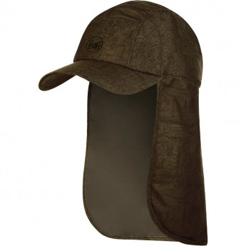 Кепка с защитой шеи от солнца BUFF BIMINI CAP ZINC KHAKI