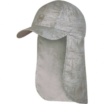 Кепка с защитой шеи от солнца BUFF BIMINI CAP ZINC SILVER GREY