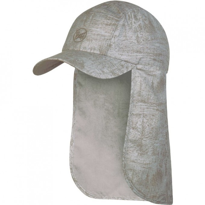 Кепка с защитой шеи от солнца BUFF BIMINI CAP ZINC SILVER GREY 119526.334.10.00