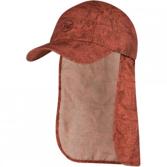 Кепка с защитой шеи от солнца BUFF BIMINI CAP ZINC TERRACOTTA