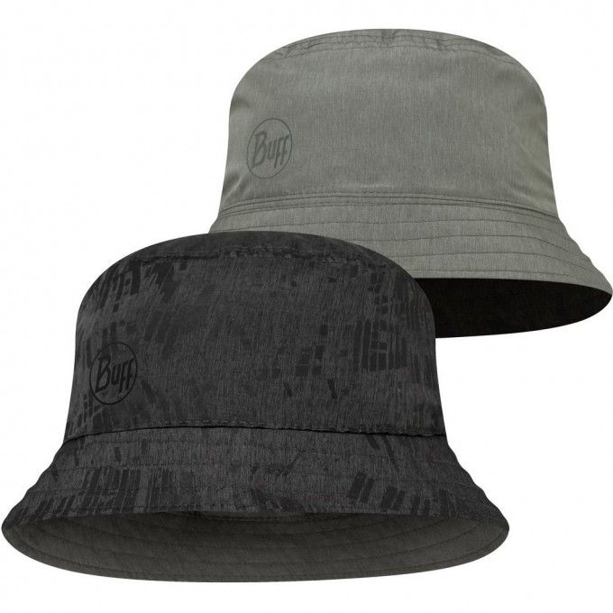 Панама BUFF TRAVEL BUCKET HAT GLINE BLACK-GREY 128626.999.20.00