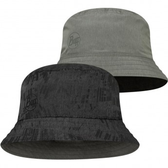 Панама BUFF TRAVEL BUCKET HAT GLINE BLACK-GREY