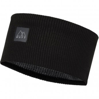 Повязка BUFF CROSSKNIT HEADBAND SOLID BLACK