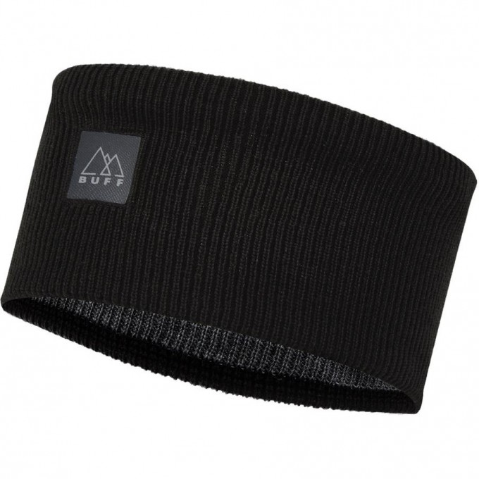 Повязка BUFF CROSSKNIT HEADBAND SOLID BLACK 126484.999.10.00