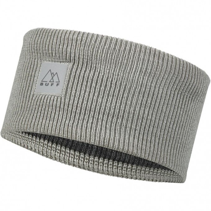 Повязка BUFF CROSSKNIT HEADBAND SOLID LIGHT GREY 126484.933.10.00