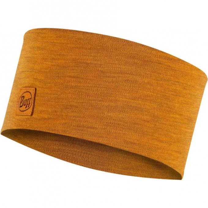 Повязка BUFF MERINO WIDE HEADBAND SOLID MUSTARD 129441.118.10.00