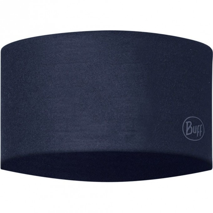 Повязка BUFF MERINO WIDE HEADBAND SOLID NIGHT BLUE 129441.779.10.00