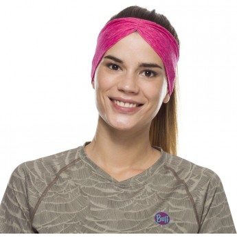 Повязка-чалма летняя BUFF HEADBAND TAPERED COOLNET FLASH PINK HTR