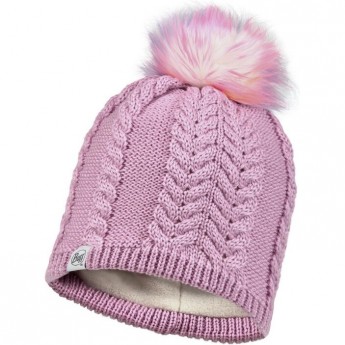 Шапка BUFF Knitted & Full Fleece Hat NINA Lilac Sand