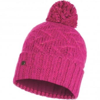 Шапка BUFF KNITTED & POLAR HAT EBBA BRIGHT PINK