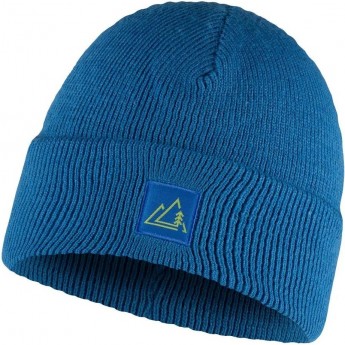 Шапка BUFF KNITTED HAT FRINT AZURE