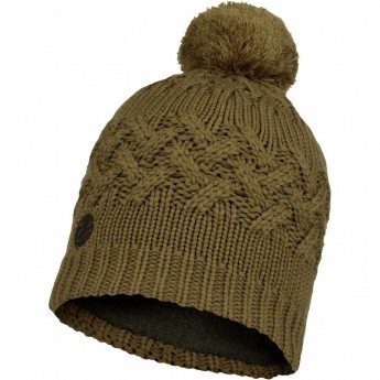 Шапка вязаная с флисом BUFF HAT KNITTED POLAR SAVVA BARK