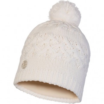 Шапка вязаная с флисом BUFF HAT KNITTED POLAR SAVVA WHITE