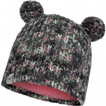 Шапка вязаная с флисом детская BUFF HAT KNITTED POLAR LERA CASTLEROCK GREY