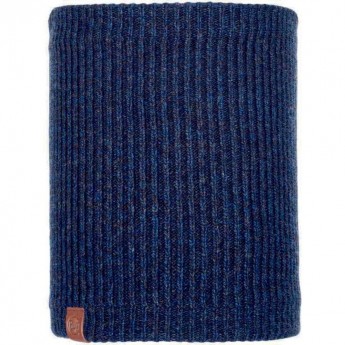 Шарф-труба вязаный с флисом BUFF NECKWARMER KNITTED POLAR LYNE NIGHT BLUE