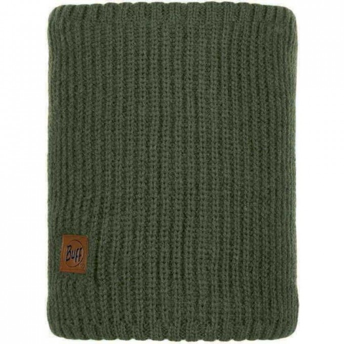 Шарф-труба вязаный с флисом BUFF NECKWARMER KNITTED POLAR RUTGER FOREST NIGHT 117902.824.10.00