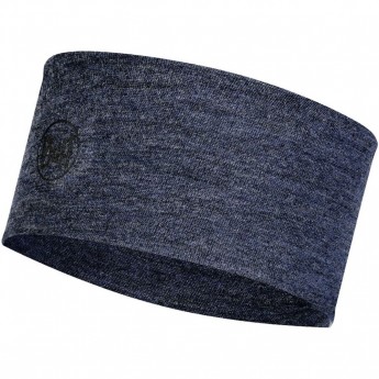 Шерстяная повязка на голову BUFF HEADBAND MIDWEIGHT WOOL NIGHT BLUE MELANGE