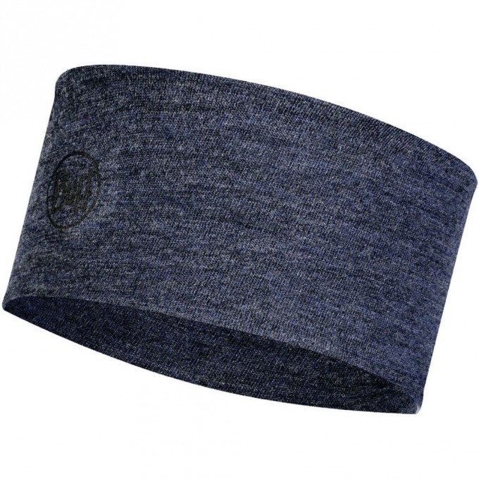 Шерстяная повязка на голову BUFF HEADBAND MIDWEIGHT WOOL NIGHT BLUE MELANGE 118174.779.10.00