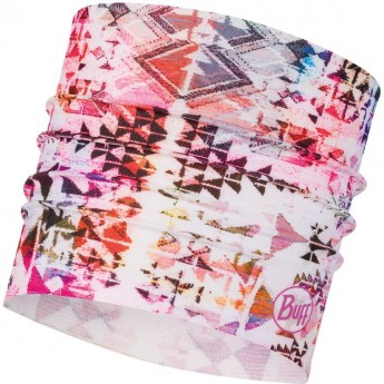 Широкая спортивная повязка на голову BUFF HEADBAND WIDE COOLNET AZIR MULTI