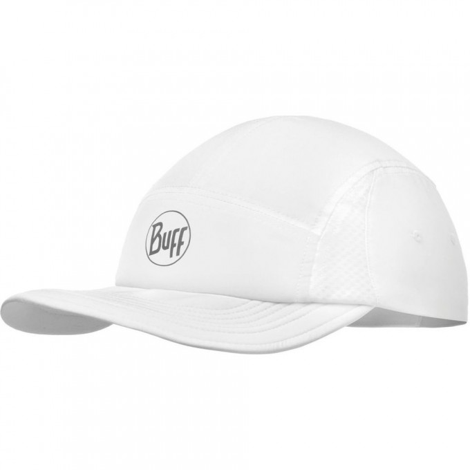 Спортивная кепка для бега BUFF RUN CAP R-SOLID WHITE 119490.000.10.00