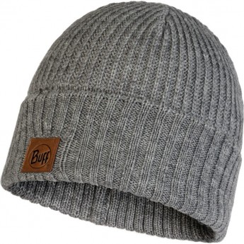 Вязаная шапка BUFF HAT KNITTED RUTGER MELANGE GREY