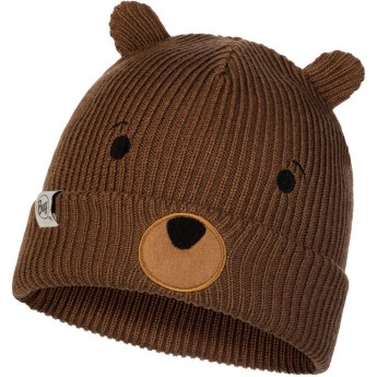 Вязаная шапка детская BUFF HAT KNITTED FUNN BEAR FOSSIL