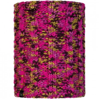 Вязаный шарф-труба с флисом BUFF NECKWARMER KNITTED POLAR LIVY MAGENTA