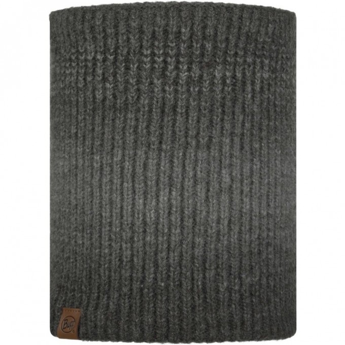 Вязаный шарф-труба с флисом BUFF NECKWARMER KNITTED POLAR MARIN GRAPHITE 123520.901.10.00