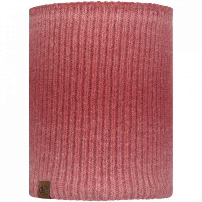 Вязаный шарф-труба с флисом BUFF NECKWARMER KNITTED POLAR MARIN PINK 123520.538.10.00