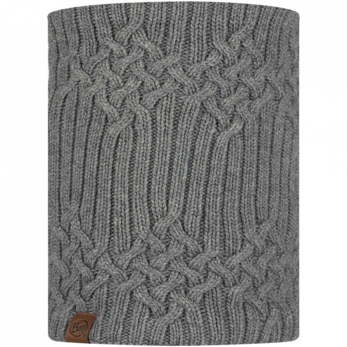 Вязаный шарф-труба с флисом BUFF NECKWARMER KNITTED POLAR NEW HELLE CASTLEROCK GREY 120828.929.10.00